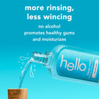 Hello Antiplaque Whitening Fluoride Free Toothpastes and Clean Mint Alcohol Free Mouthwash Bundle Pack, Whitening Toothpaste and Antigingivitis Gum Mouthwash Pack, No Alcohol for Zero Burning