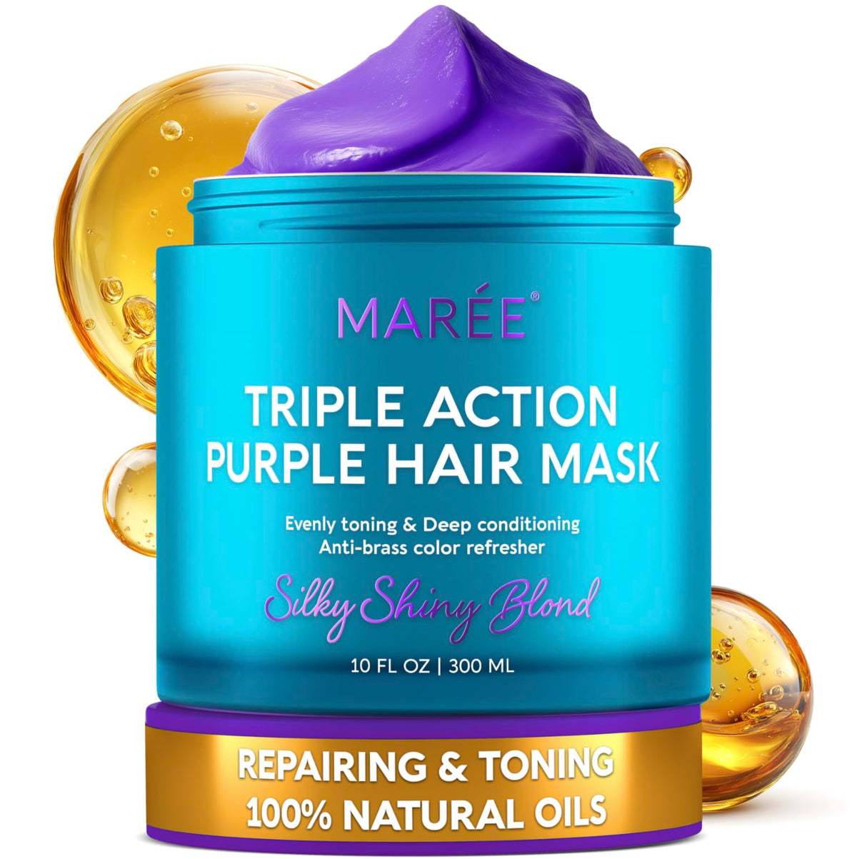 MAREE Purple Deep Conditioning Hair Mask for Damaged Hair & Blonde Toner