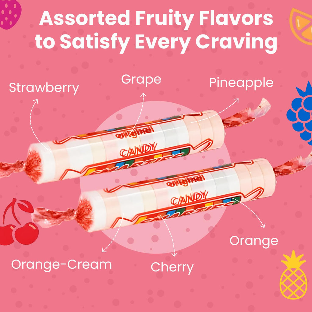 Smarties Candy Bulk Rolls Original Flavor - Gluten & Vegan Free - Classic Sweetness From Family Owned Company Since 1949, Peanut Free & Dairy Free - Perfect Halloween Candy - 5 Pound Bag