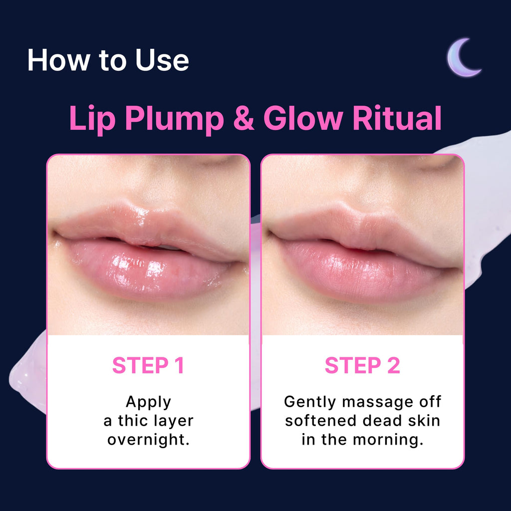 Perfect Sleep Lip Collagen 0.50fl.oz, Intensive Collagen Lip Sleeping Mask Infused with Peptides, Rice Protein & Willow Bark Extract for Overnight Plumping, Repairing & Smoothing, Korean Lip Treatment