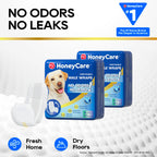 HONEY CARE All-Absorb A25 Male Dog Wrap, 50 Count, Medium, White