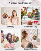 Acrylic Puzzle Suncatcher 83 Pieces, Emerald Flame Hummingbird Sun Catchers Puzzle, DIY SunCatchers Puzzles Window Hanging, Home & Garden Decor, 7.4 in