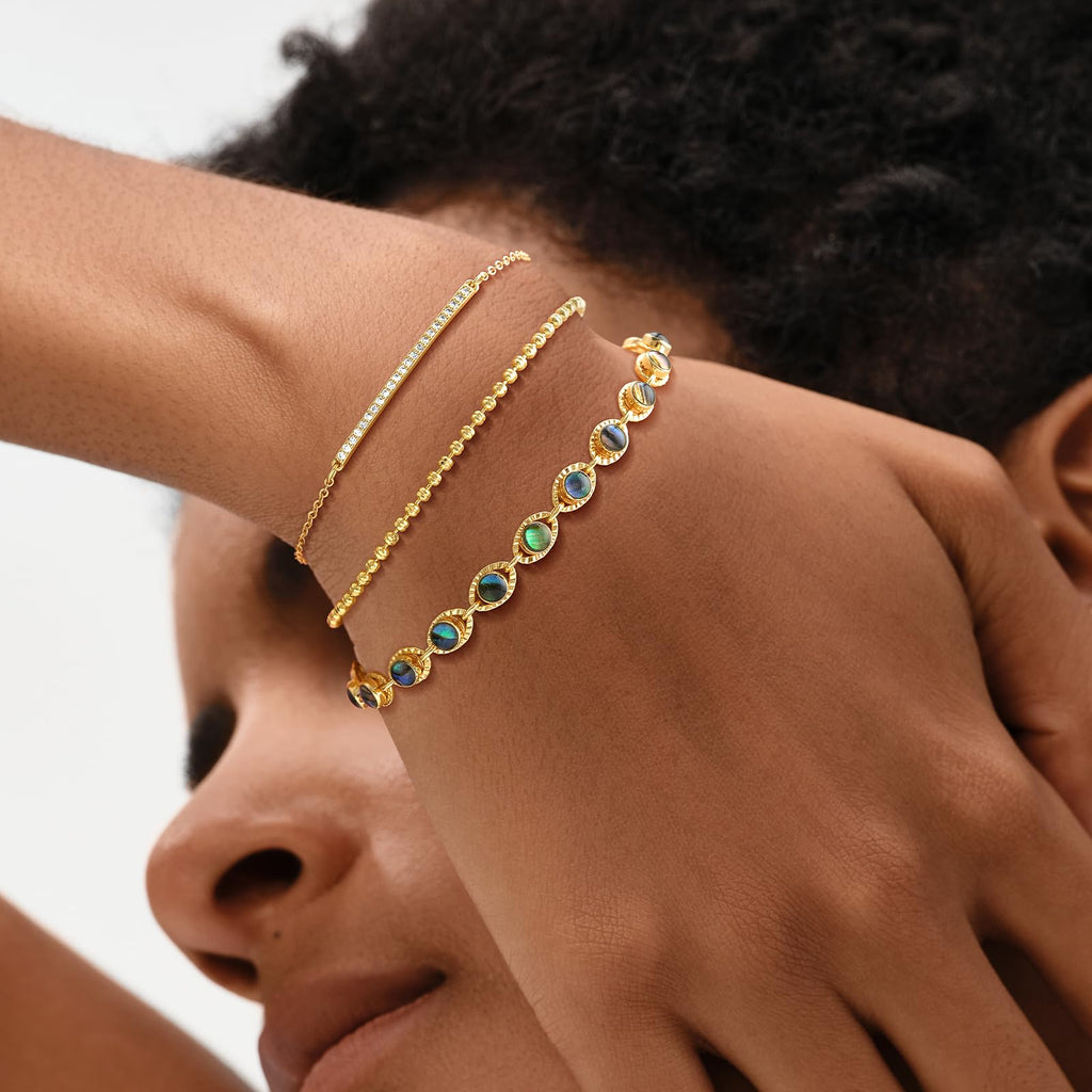 MEVECCO Multicolor Round Station Bracelet for Women