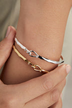 Alex and Ani Faceted Hook Tension Bracelet for Women - Polished Design, Comfortable Tension Clasp, Nickel-Free Bracelet for Women, Ideal Gift Jewelry