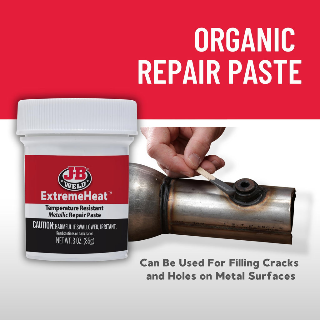 J-B Weld 37901 ExtremeHeat High Temperature Resistant Metallic Paste - 3 oz