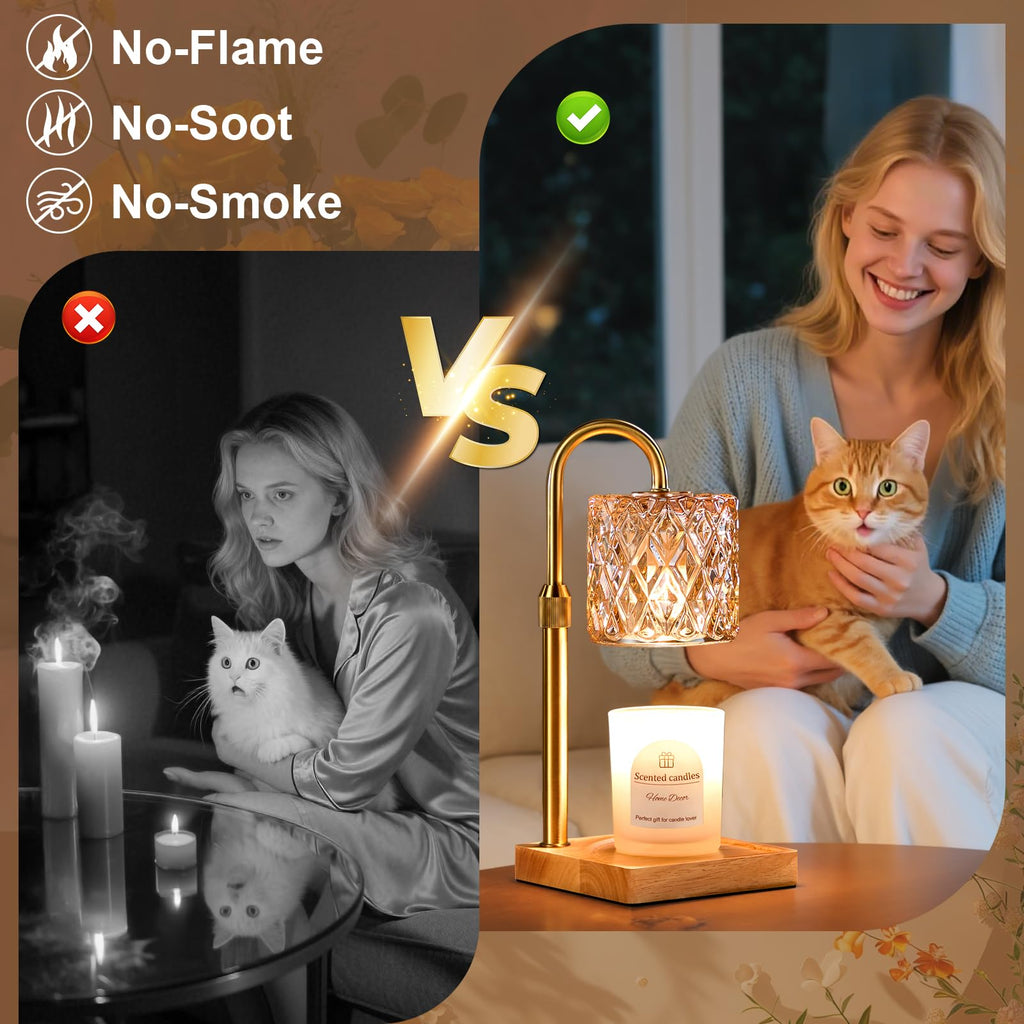Candle Warmer Lamp with Timer,Wax Melt Warmer Birthday Gifts for Women