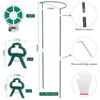 Unves 10 Pack Peony Cages and Supports, 13" W x 32" H Plant Support Stakes