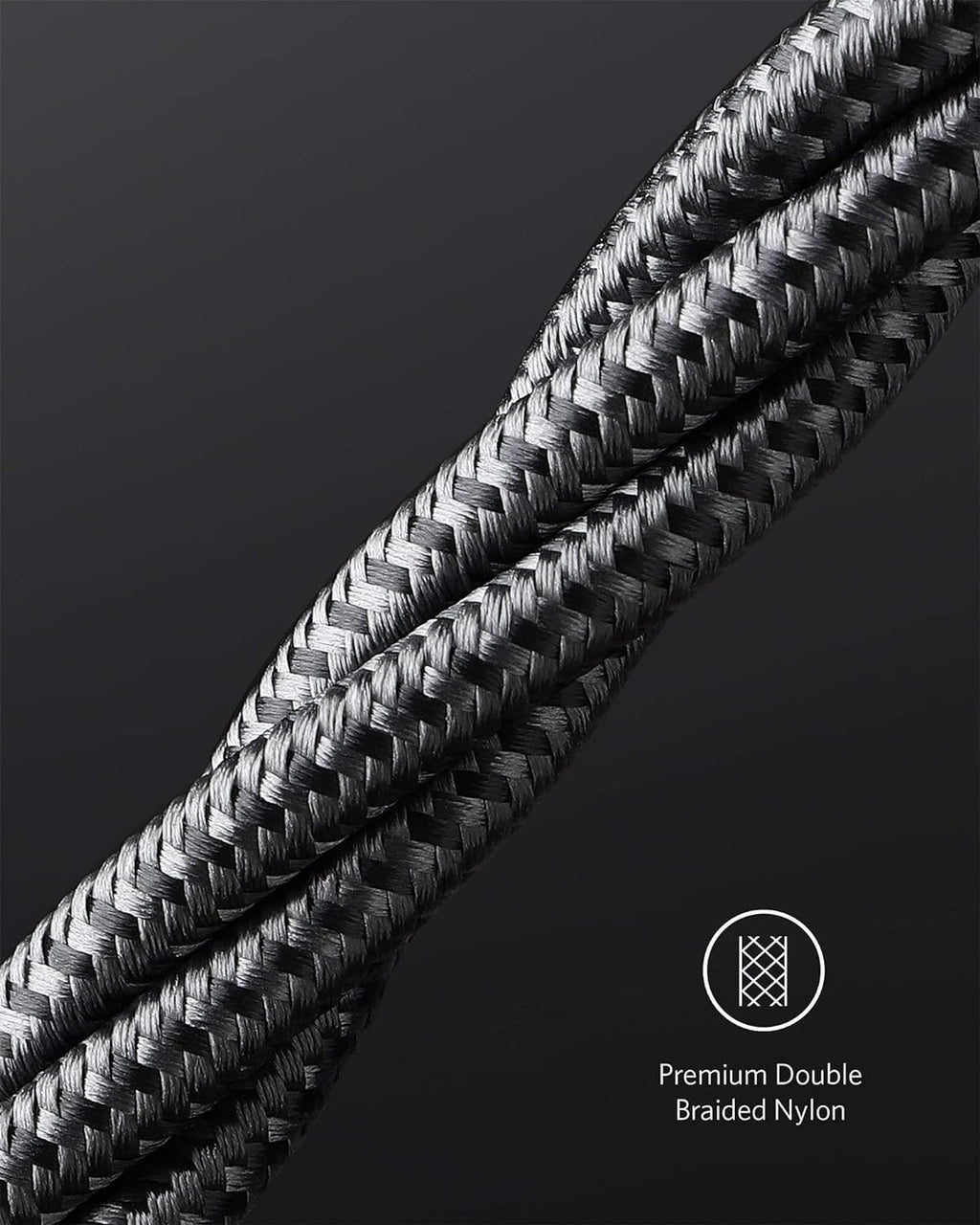Anker USB C to USB C Cable, 100W Fast Charging Cable (2-Pack, 10 ft, Black)