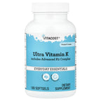 Vitacost Ultra Vitamin K Includes Advanced K2 Complex, 180 Softgels