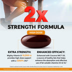 Vitamin D3 K2 - Vitamin D3 10000 iu & K2 120 mcg - Immune & Mood Support, for Bone & Teeth Health - with Zinc, Vitamin C & B12 - Highly Bioavailable - For Men & Women - Made in USA, 120 Softgels