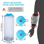 Asunby Picc line shower cover for upper arm Sleeve Protector for shower Bath Waterproof Adult Large Arm Cast Covers Comfortable Bag for Broken Wound Elbow Reusable
