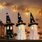 DAZONGE Set of 3 Halloween Ceramic Ghost Halloween Decorations Indoor