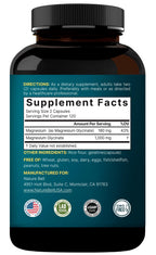 NatureBell Magnesium Glycinate 1,000mg, 240 Capsules | 500mg per Capsule | 100% Chelated & Purified | Sleep, Muscle & Nerve Support | Non-GMO, Gluten-Free