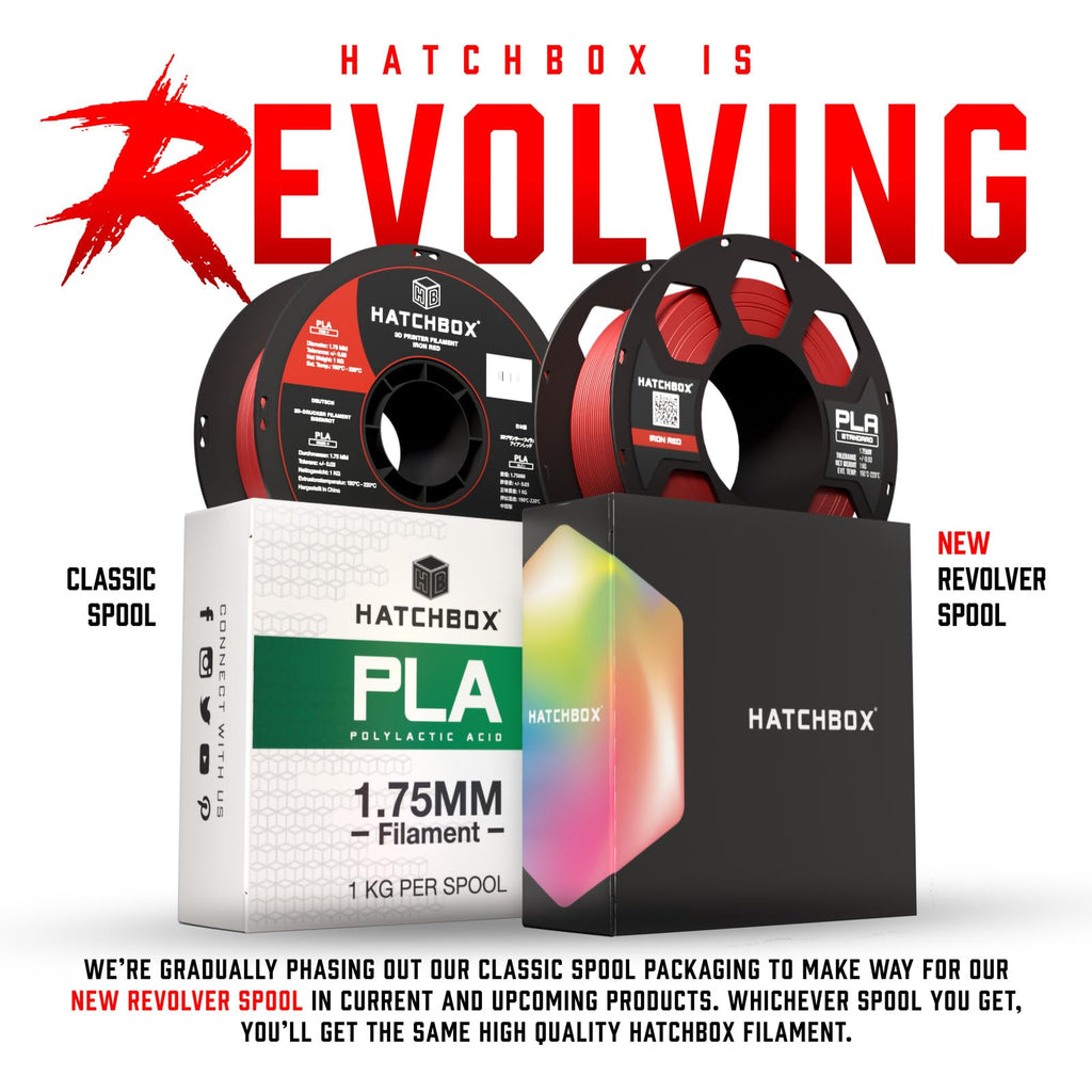 HATCHBOX 1.75mm Natural PLA 3D Printer Filament, 1 KG Spool, Dimensional Accuracy +/- 0.03 mm, 3D Printing Filament