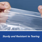 iMailer - 500 Count - 12" x 15", Self Seal 1.6 Mil Clear Plastic Poly Bags with Suffocation Warning for Clothing, T-Shirts, Pants-Resealable Adhesive,Not Strong