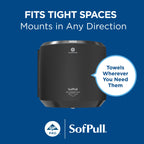 SofPull Centerpull Large by Georgia-Pacific PRO Paper Towel Dispenser, 10.13” W x 11.33” D x 10.58” H, 1 Dispenser, 58201B