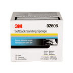 3M Softback Sanding Sponge 02606, 4 1/2 x 5 1/2 in, 20 Pack, Medium Grit, Fast Cutting