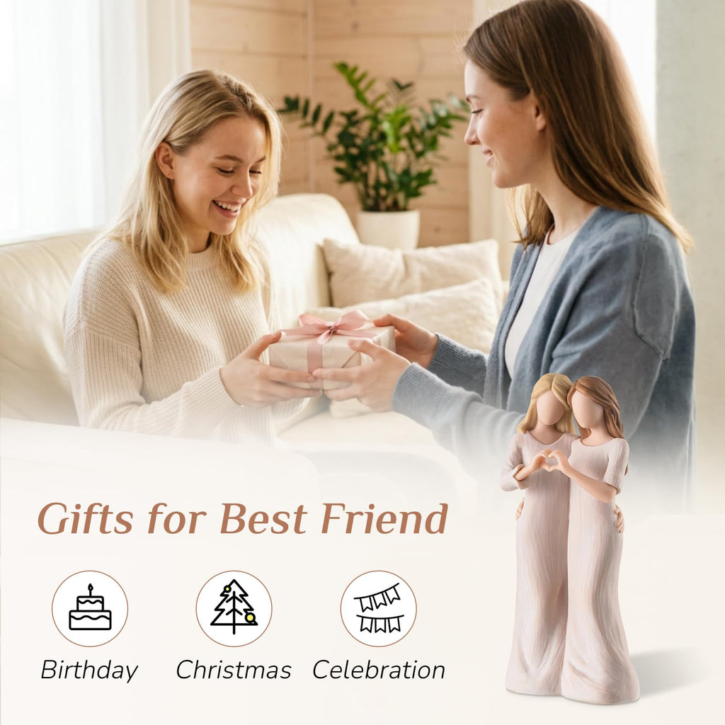 Storieme Sister Figurines - Best Friend Birthday Gifts for Women