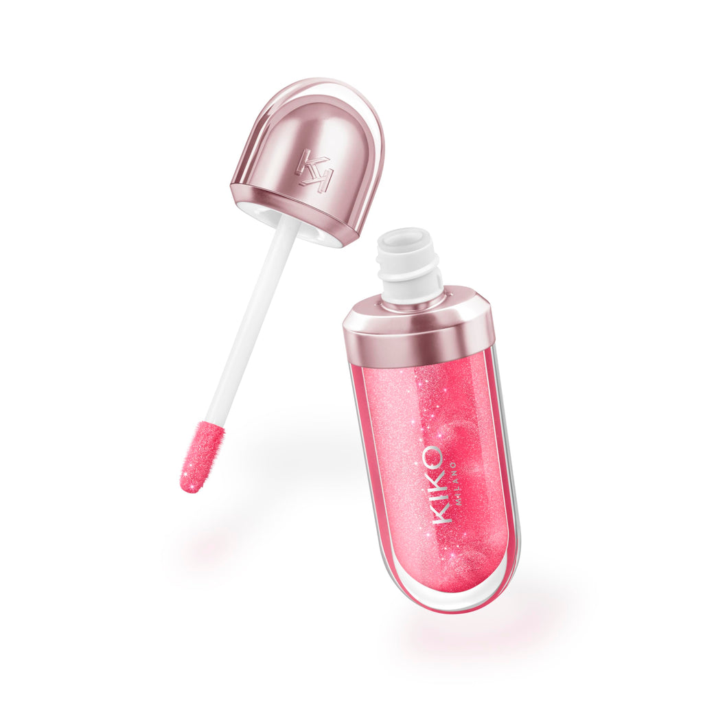 Kiko Milano 3D Hydra Lip Oil – Hydrating, Nourishing, High-Shine Lip Treatment, Non-Sticky, Moisturizing Formula with Vitamin E – 04 Cherry Cherry – 6.5ml