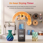 Creality 2026 New Upgrade Filament Dryer Box Pro, Space Pi SE with High PTC Efficiency & Precision Sensor for 1KG Spools 45~65℃, 3D Printer Filament Dehydrator for PLA PETG ABS ASA TPU