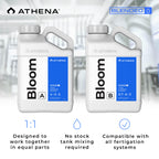 Athena Blended Bloom A&B 2-Part Fertilizer 1 Gallon NPK A 4-0-5 | B 0.7-6-5