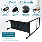 Gyykzz Step Stool with Handle, 30.5" Long Step Stools for High Beds/Bathtub/Kitchen, Height Adjustable Step Stool with Handle and Non-Skid Platform, Heavy Duty Stepping Stool Holds up to 400 lbs