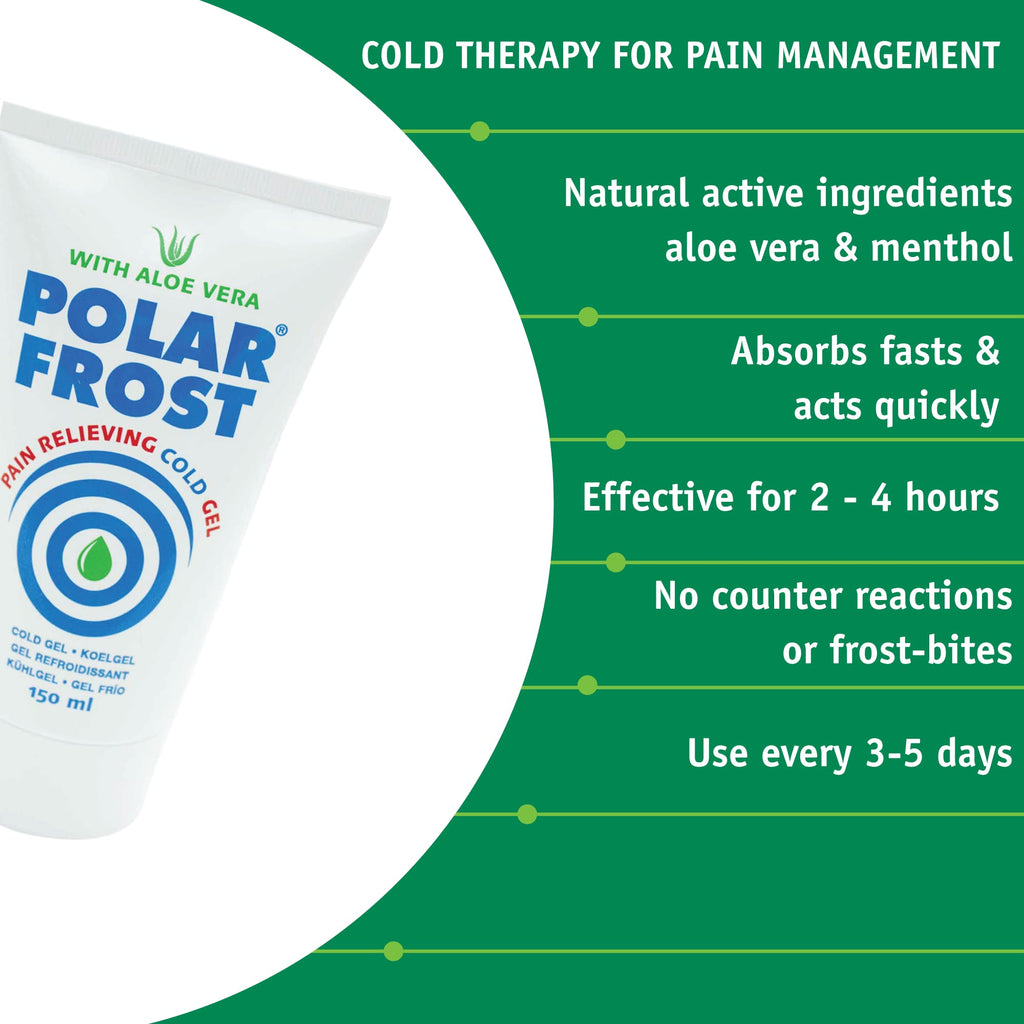 Med-Fit Pain Relief Gel by Polar Frost - Soothe Aches, Sprains, Inflammation, Post-Operative Swelling - Quick Absorbing & Deep Penetrating Relief - Pack of 6
