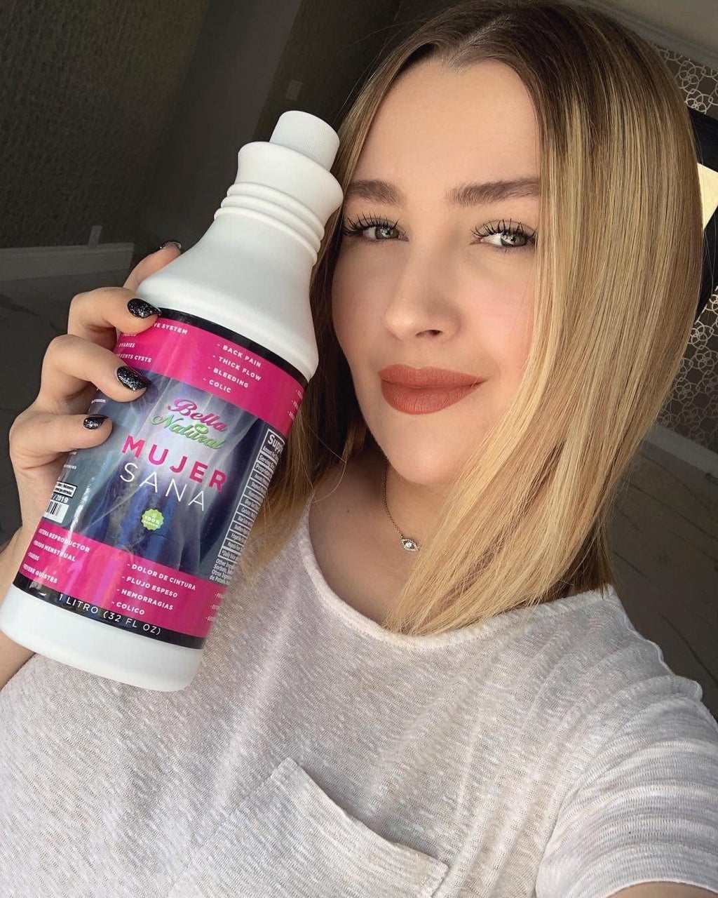 Bella All Natural Mujer Sana Healthy Woman, Hormonal imbalance, PCOS, Period Cramps - 1 Liter
