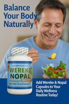 Wereke & Nopal Capsules – 60 Count (1000 mg Each) – Natural Herbal Supplement – Traditional Mexican Blend – Supports Overall Wellness & Balance – by Lo + Natural