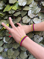 Handmade Colombian Bracelet/Band - Colombian Culture - Couples Bracelet - Made with Miyuki Beads - Woven and crafted in Colombia
