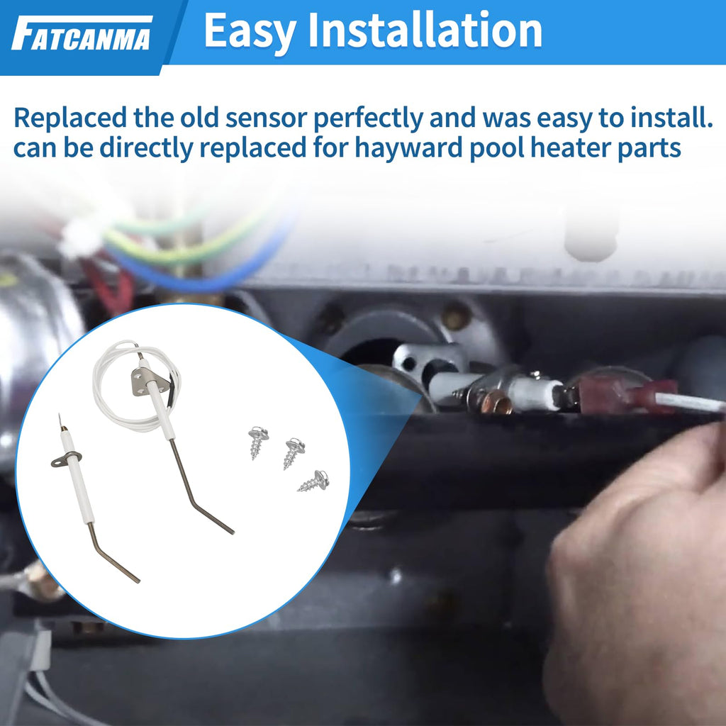 IDXLFLS1930 Pool Heater Flame Sensor for Hayward Universal H-Series Induced Draft and Gas Heater H250IDL H300IDL H400IDL H150FD