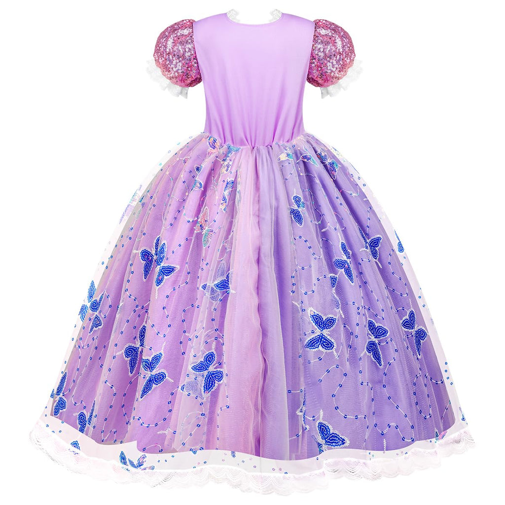 Meland Light Up Princess Dress for Girls, Dress Up Toy Gift Set(5-6 Years)