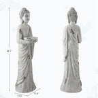 Ultym 42" Buddha Outdoor Statue with Birdfeeder, Extra-Large Buddha Figures