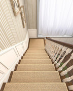 PADOOR Non Slip Stair-Treads Matching-Mat for Wooden Steps, Square Rubber Backing Non Slip Stair Landing Mat 30x30 inch