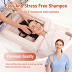 Inflatable Bedside Shampoo Set with Water Bag and Waterproof Shawl. Wash Hair in Bed for Children, the Elderly, Pregnant Women, Post-surgery or Bedridden Patients. Water Bag Capacity 2.1 Gallons (8L)