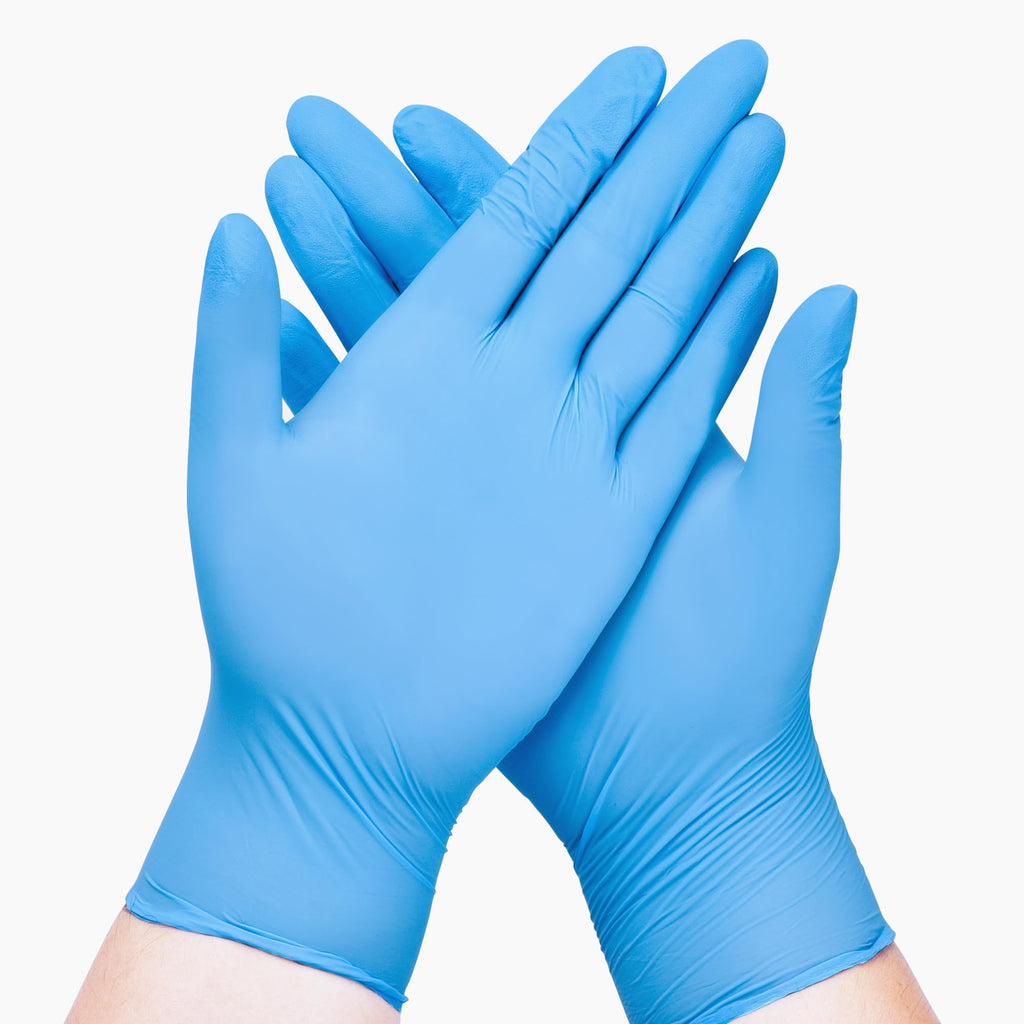 SwiftGrip Disposable Nitrile Exam Gloves, Blue, Nitrile Gloves Disposable Latex Free, Medical Gloves, Cleaning Gloves, Food-Safe Rubber Gloves, Powder Free, Non-Sterile, 1000-ct Case (X-Small)