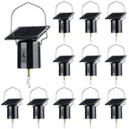 Reginary 2 Pcs Solar Powered Wind Spinner Motor Small Solar Energy Hanging Rotating Motor Revolving Wind Chime Spinner Motor for Wind Chime Sun Catchers Display Patio Garden Lawn Outdoor Decoration
