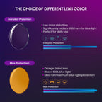 Cyxus Orange Blue Light Blocking Glasses for Men Women Gaming Glasses Redece Eye Strain Sleep Better 8082Z01