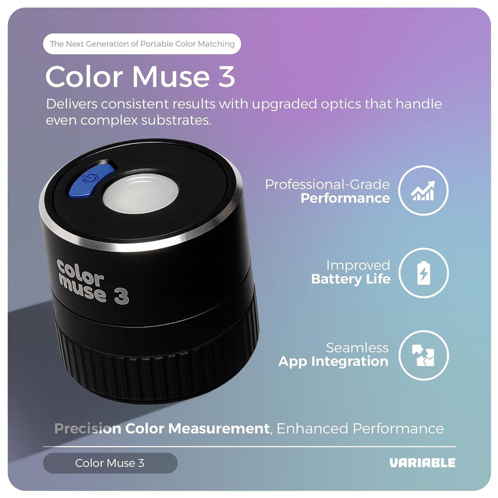 COLOR MUSE 3 Portable Color Matching and Paint Scanner Device with ...
