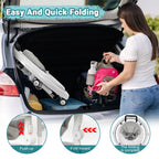 HolyBase Music and Lights Baby Walker Foldable with 9 Adjustable Heights, Baby Walker with Wheels Portable, Infant Toddler Walker for Baby Boy Girls 6-18 Months