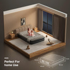 Ezyrest Queen Air Mattress Waterproof and Easy-to-Clean, Blow Up Mattress with Built-in Pump, Durable Inflatable Mattress with Pillow Design Suitable for Naps, Hosting a Friend and Camping