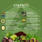Atrantil 90 Capsules-Antioxidant Packed Polyphenol for Bloating and Gas Relief, Abdominal Discomfort, Constipation, Diarrhea, Postbiotic, Change in Bowel Habits and Everyday Digestive Health.