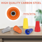 Crweety 600PCS Orange Wire Connectors Nuts 18-16 AWG, Electric Wire Caps Insulating Insert Twist Electrical Wire Connectors, Wire Assortment Nuts for Home Electric Use & DIY Project