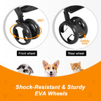 BestPet Pet Dog Stroller with Premium 3-in-1 Multifunction & Detachable Carrier for Folding Lightweight Cat Travel Stroller,Black
