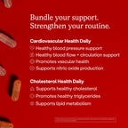 Humann Cholesterol & Cardiovascular Health Daily Bundle, Cholesterol and Blood Pressure Support Supplements 120ct