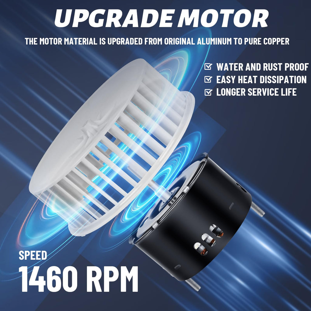 Upgrade 8664RP 8663RP for Nutone 8664RP/8663RP B Unit Bathroom Fan Motor - Fit for Nutone 6445RP, 671R, 672R, 8673RP, 763RL, 769RL, 750 - Replace for Broan Exhaust Fan Motor - 100CFM, 3.5 Sones