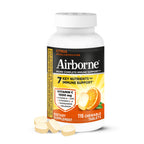 Airborne Vitamin C 1000mg (per Serving) - Citrus Chewable Tablets (116 Count in a Bottle), Gluten-Free Immune Support Supplement, with Vitamins A C E, Zinc, Selenium, Echinacea, Ginger, Antioxidants