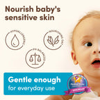 Aveeno Baby Daily Moisture Body Wash & Shampoo with Oat Extract, Hypoallergenic, Tear-Free, No Added Parabens, pH-Balanced Formula For Sensitive Hair & Skin, Baby Essentials, 33 fl oz