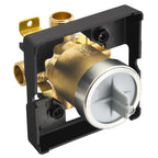 RJDIBAN Shower Valve for Delta R10000-UNBX, 4 Port 1/2 Inch Connection 1-Pack, R10000 Valve Kit Compatible with Delta MultiChoice 13 14 17 17T Shower and Tub Trim, Brass Construction Without Stops