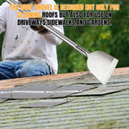 ROLKAR Floor Scraper Long Handle Multifunctional Cleaning Shovels Flat Head